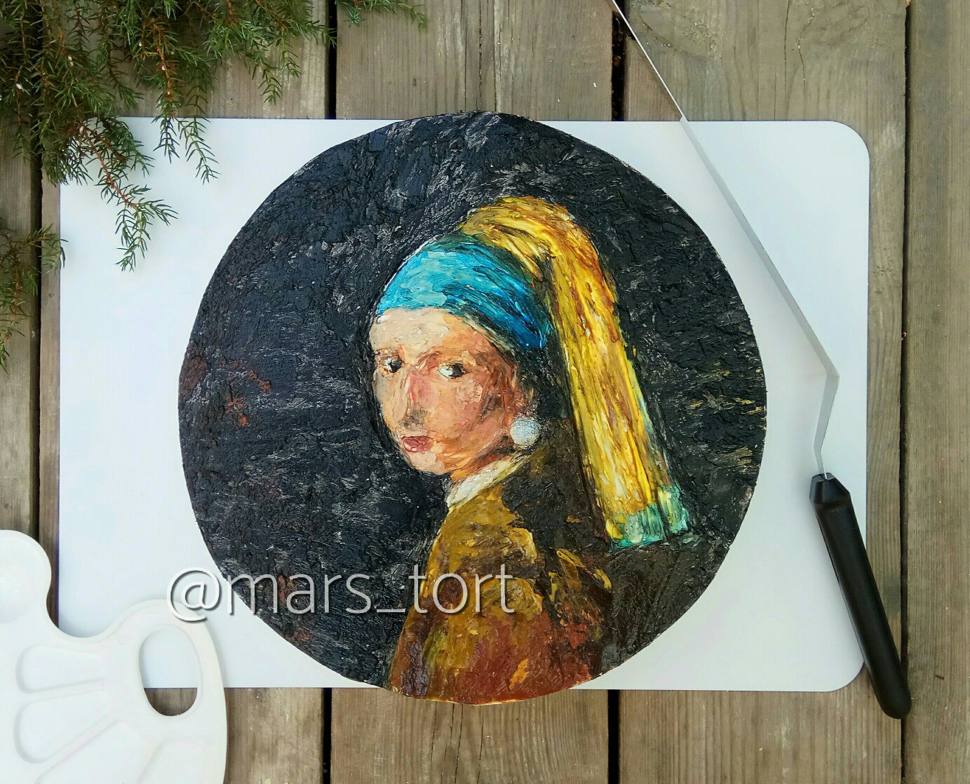 живописный торт